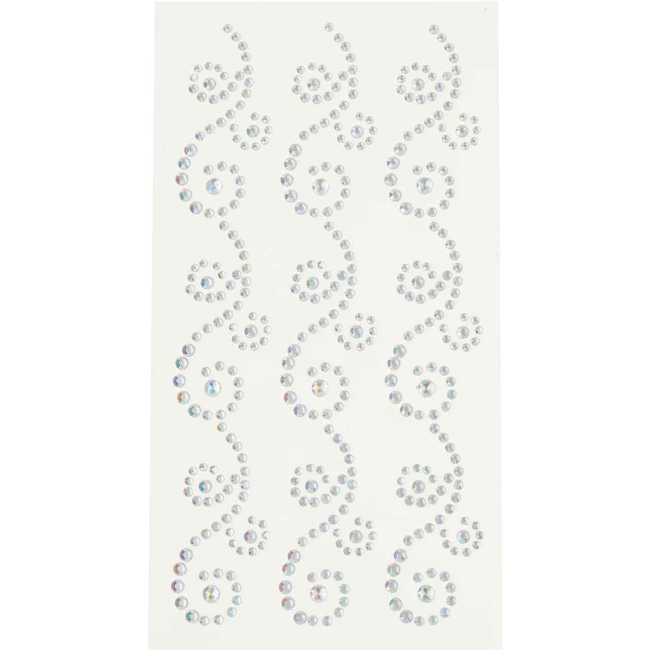 Clear Iridescent Flourishes Bling Stickers By Recollections™